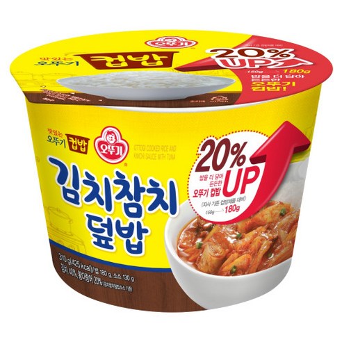 오뚜기 컵밥 김치참치덮밥, 310g, 24개