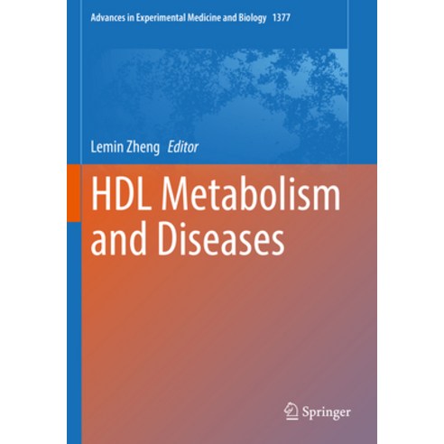 (영문도서) Hdl Metabolism and Diseases Paperback, Springer, English, 9789811915949