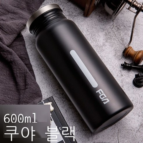 부광 텀블러 316L 스테인리스 불린 티컵, 400ML-600ML, 쿨 야 블랙400ML304스테인리스 스틸