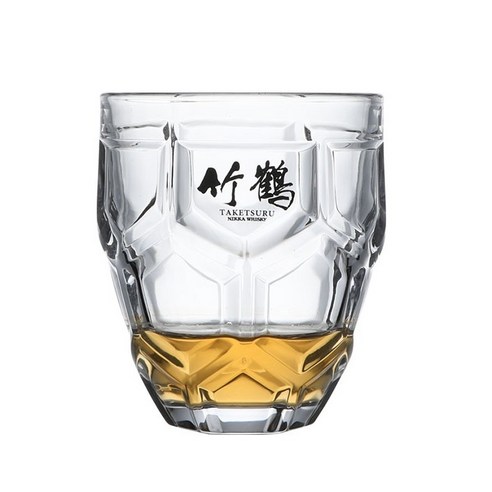 한정판'' TAKETSURU 타케츠루 니카 위스키 핸드메이드 크리스탈 벌집패턴 위스키 글라스 345ml, 2개