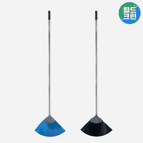 월드크린 다기능 pvc 스텐 롱갈대비, 1개, 블랙