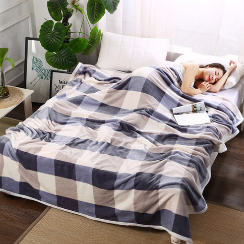 [POGNADI] 대형 밍크 극세사 담요 캠핑 벨벳 블랭킷 150x200