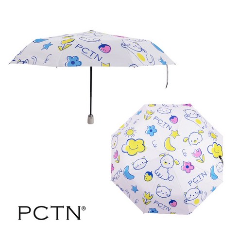 (Quick Dry) 튼튼 속건성 3단 자동우산 예쁜 디자인 초등학생 우산