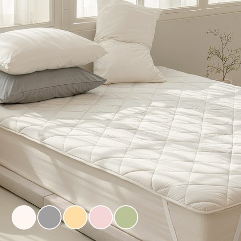 보넬라 먼지없는 알러지케어 침대패드 고정밴드, 아이보리