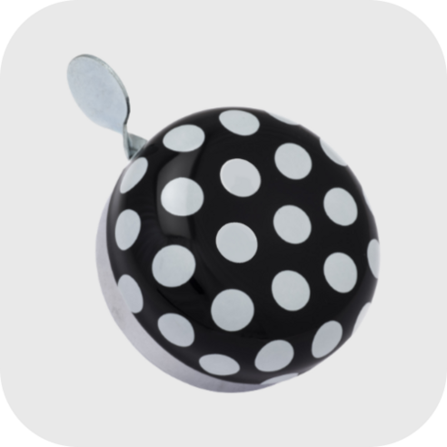 릭스 미니 딩동 벨, 1개, Polka Big Dots White