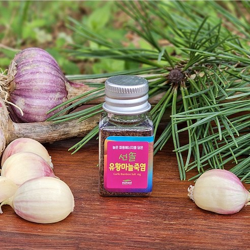 선솔죽염 9회 자죽염 용융소금 + 유황마늘 솔잎 파동 에너지 5회, 1개, 10g