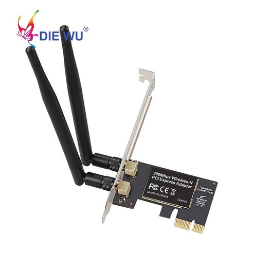 DIEWU 300M 무선 WIFI 어댑터 네트워크 카드 Realtek 8192 WiFi 수신기 2DB Wifi 안테나 포함, 한개옵션0