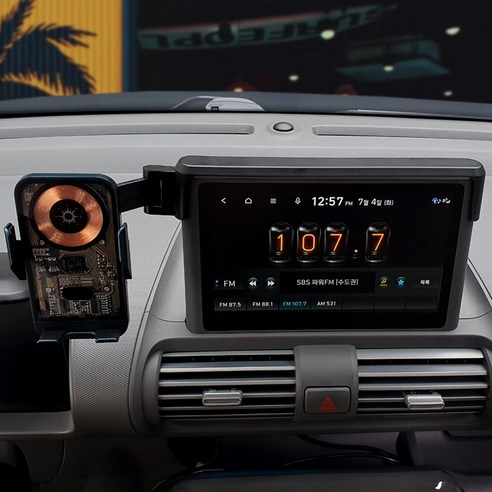 현대 캐스퍼 차량에 안전하고 편리한 스마트폰 사용을 위한 업그레이드된 캐스퍼 거치대 2세대