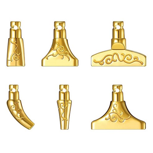 6 PCS 금속 팁 다이아몬드 페인팅 펜 5D DIY 다이아몬드 페인팅 공예 (금)에 대 한 금속 펜 팁, 하나, 보여진 바와 같이
