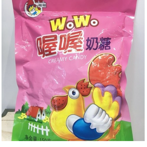 워워나이탕 중국사탕 우유 밀크 캔디, 10개, 150g
