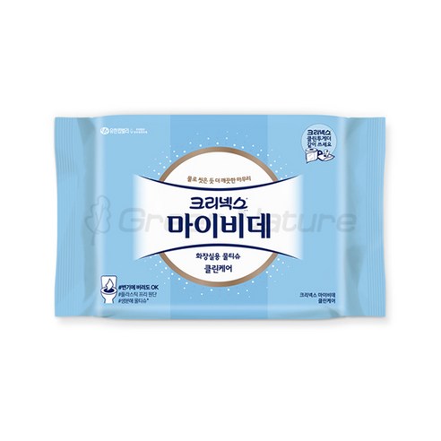 마이비데 화장실용 물티슈 캡형, 3팩, 46매
