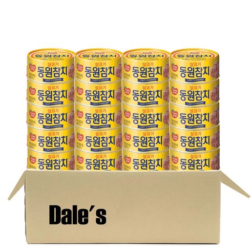 데일즈기획 동원 살코기 라이트스탠다드 참치, 90g, 20개