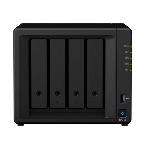 Synology DS418 4 베이 데스크톱 NAS 인클로저