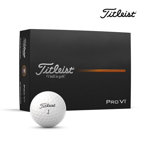 타이틀리스트 2025 Pro V1 골프볼 3피스 아쿠쉬네트코리아 정품, 1개, 12개입, 화이트