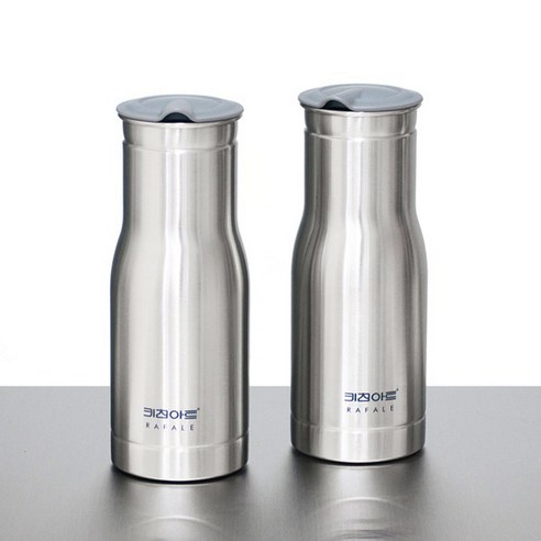 키친아트 라팔 모던 그레이 물병, 2개, 1000ml