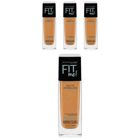메이블린 핏 미! 매트+ 포어리스 파운데이션 30ml, Caramel, 4개