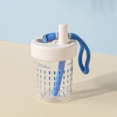 차코랩 트라이탄 빨대컵 캠핑 야외 사무실 진공 텀블러 휴대용 450ml, 트라이탄450ml, 화이트, 1개