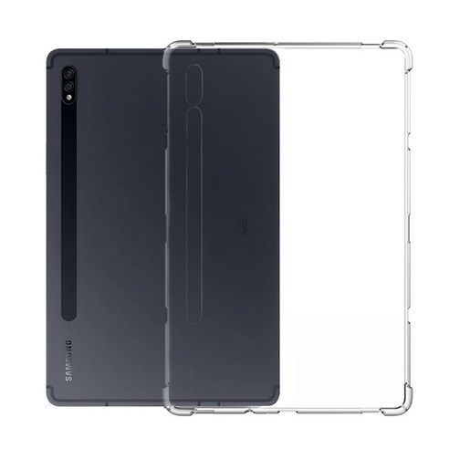 스냅케이스 갤럭시탭 S8+ S7+ 플러스 코쿠 젤리 투명 케이스, S8+ S7+ 공용, 1개 갤럭시탭s8플러스투명케이스