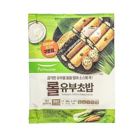 (냉장)[풀무원]롤유부초밥280gx3, 280g, 3개
