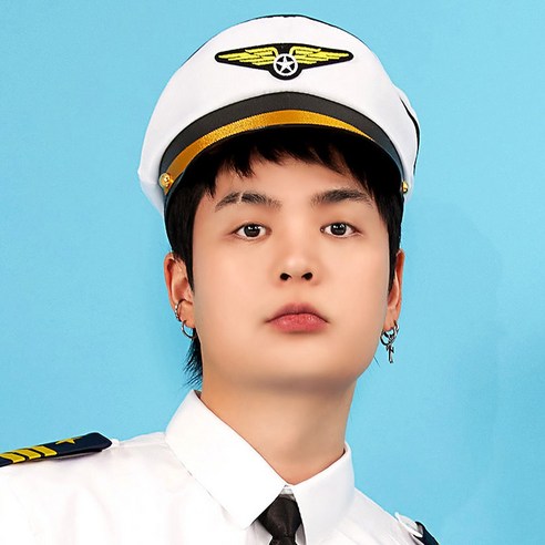 졸업사진 모자 특이한 귀여운 소품 파일럿 마린 캐릭터 웃긴 폴리 코스프레 생일선물 인생네컷 할로윈 학예회, 1개, 파일럿(화이트)