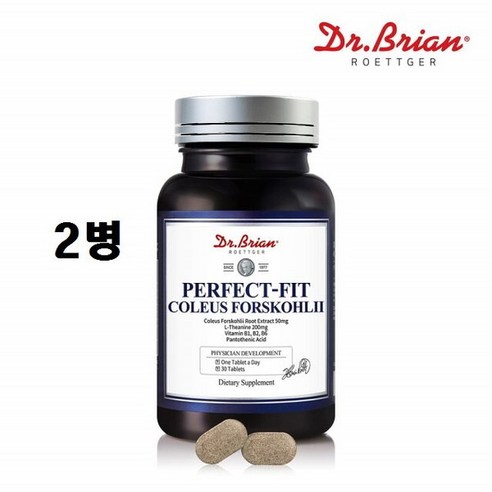 퍼펙트핏 콜레우스 포스콜리 l테아닌 판토텐산 30정 2병 건강다이어트마켓협력사 퍼