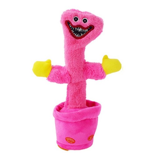 MJS JOYFUL 춤추는 선인장 인형 말따라하는 녹음기능 조절 가능 노래재생, B-08, 1개
