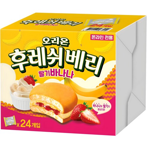 오리온 후레쉬베리 딸기바나나 24p, 696g, 1개