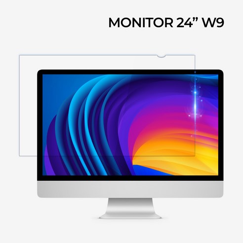 포인트앤뷰 액정보호 블루라이트차단 모니터 필름 1매, 24"W9 (16:9) 532x299, 1개