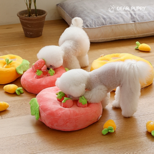 디어퍼피 강아지 애견 장난감 노즈워크 분리불안 인형 뽑기, 1개