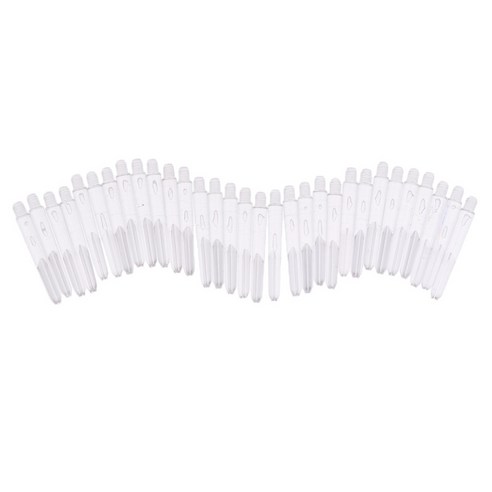 30Pcs 35mm 2BA 스레드 플라스틱 다트 줄기 샤프트 소프트 팁 다트, 무색