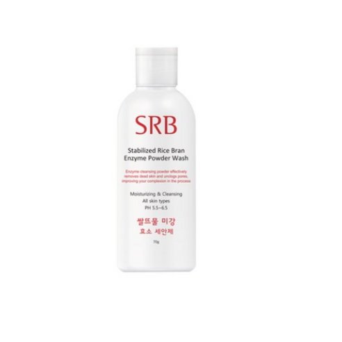 SRB 쌀뜨물 미강 효소 세안제 클렌징 파우더, 70g, 30개