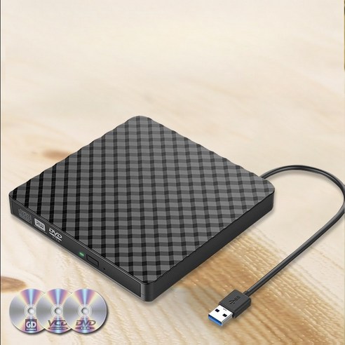 cd리더기 CDRW 롬 외부 DVD 노트북 데스크탑 범용 버너, 기본, 1개 블루레이리더기