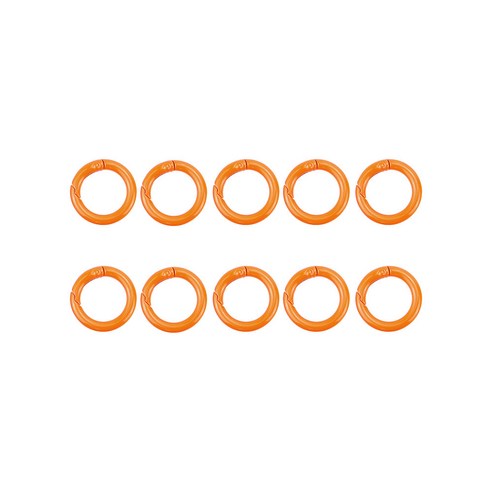 컬러오링 외경40mm 내경30mm 고리 오링 오픈형O링, 1세트, 오렌지 10개