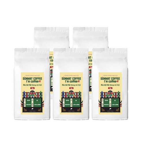 손맛커피 아이엠커피 케냐 AA, 5개, 1kg, 더치