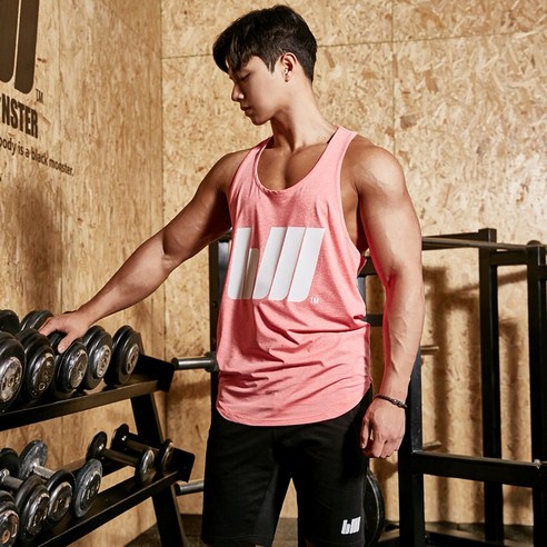 블랙몬스터핏 DEEP CUT TANK TOP 나시