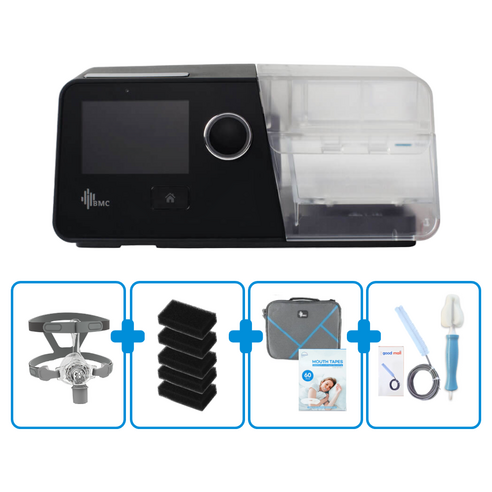 BMC G3 자동 양압기 Auto CPAP (마스크포함) 코골이방지 수면무호흡증 2년 보증 무상A/S, 1개