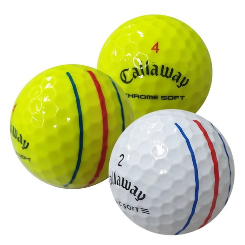 callaway 캘러웨이 트리플트랙 20알 A A- 혼합구성 필드용 지퍼형 볼주머니증정, 1개