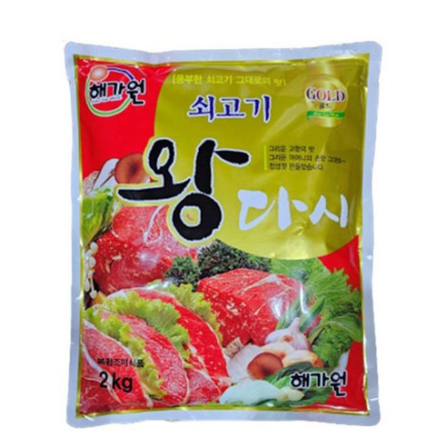 해가원 골드 왕 다시다 2kg, 1개