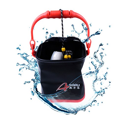 KD조구 접이식 두레박 고급형/바다용품, 블랙-소