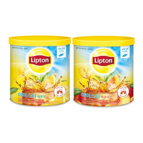 립톤 아이스티 1.2kg, 레몬 1.2kg, 복숭아 1.2kg, 1개