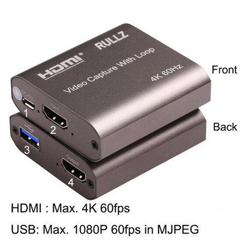 비디오캡쳐카드 hd 1080p 4k hdmi 비디오 캡처 카드 hdmi to usb, USB 3.0 루프 커피