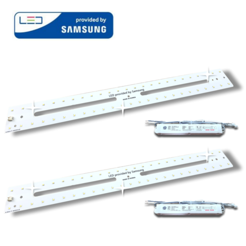삼성LED 모듈 멀티A 25W 주방/욕실 540x60mm 1장 (긴 형광등 대체) 국내제작 플리커프리, 주백색, 2세트