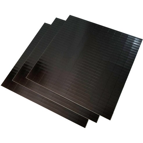 [제이스마그네트] 접착 조각 고무자석 시트 300x300 판, 3p세트 25x10x0.9T_1080조각, -