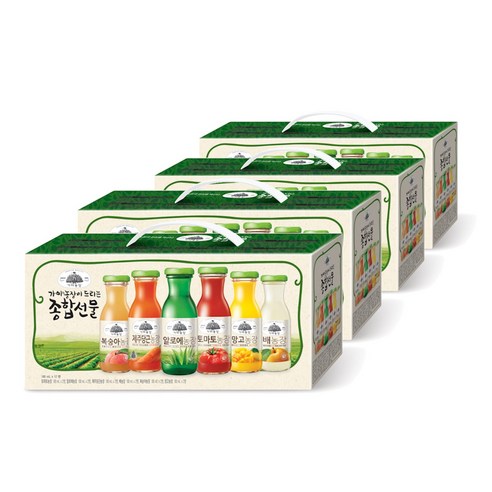 가야농장 꼬마병 종합선물세트 180ml x 12병 4SET