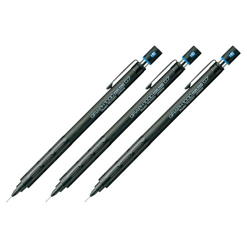 펜텔 그래프 1000 포 프로 샤프, 0.7mm, 3개