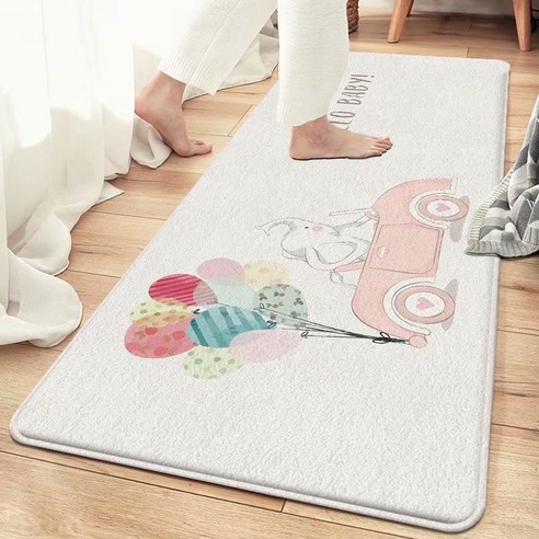 일본식 정음 침대 옆 욕실 부엌 거실 거실 침실 모조 캐시미어 카펫 쿠션, 08