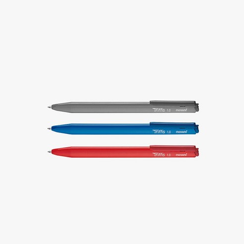 모나미 트리피스 삼각볼펜 1타, 1.0mm, 1통, 검정
