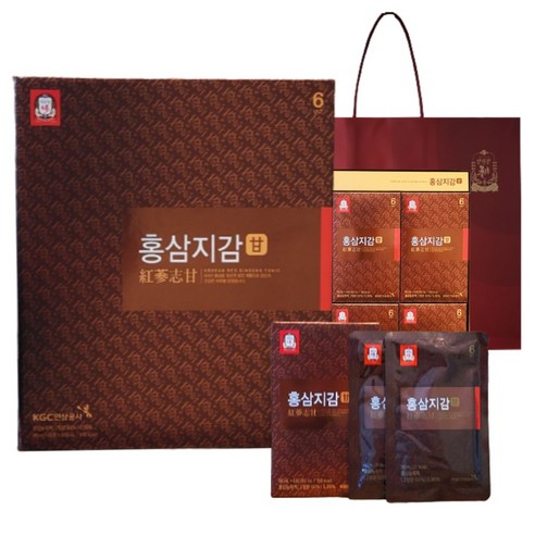 정관장 6년근 홍삼진액 홍삼지감 골드 + 선물용 쇼핑백, 30개