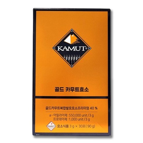 카무트효소  골드 카무트효소 [카무브 브랜드밀발효효소 40%], 3g, 30개