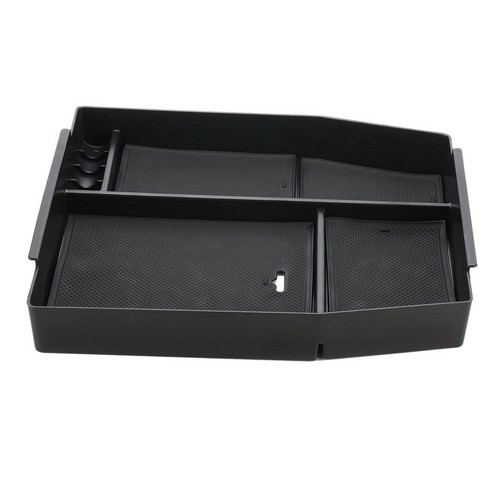 Deoxygene 센터 콘솔 주최자 포드 F150 2015-2021 팔걸이 보조 액세서리 상자와 호환되는 보관 트레이, 1개, 검은 색